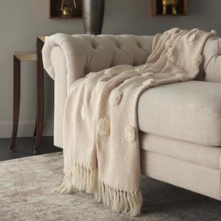 Mina Victory Dot Woven Throw Blanket
