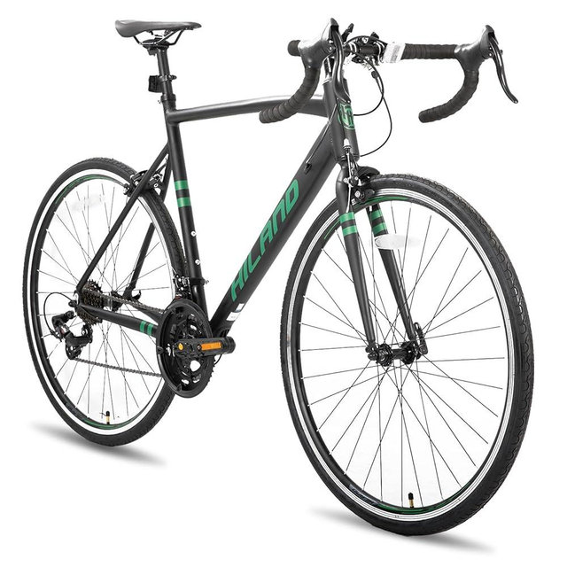 HILAND 700c Road Bike 14 Speed, Aluminum Frame Racing Bike, City Commuter Bicycle for Men Women