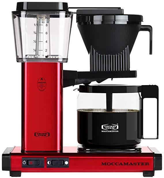 Technivorm Moccamaster 59618 KBG Coffee Brewer, 40 oz, Red Metallic