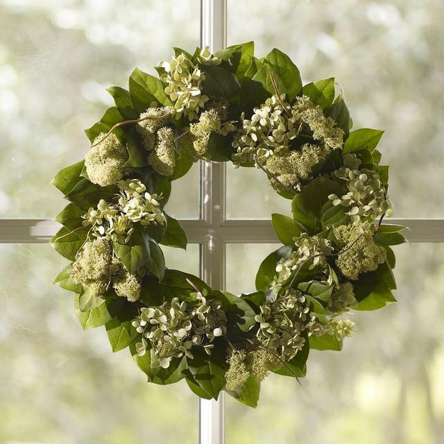 Fresh Willow & Hydrangea Wreath