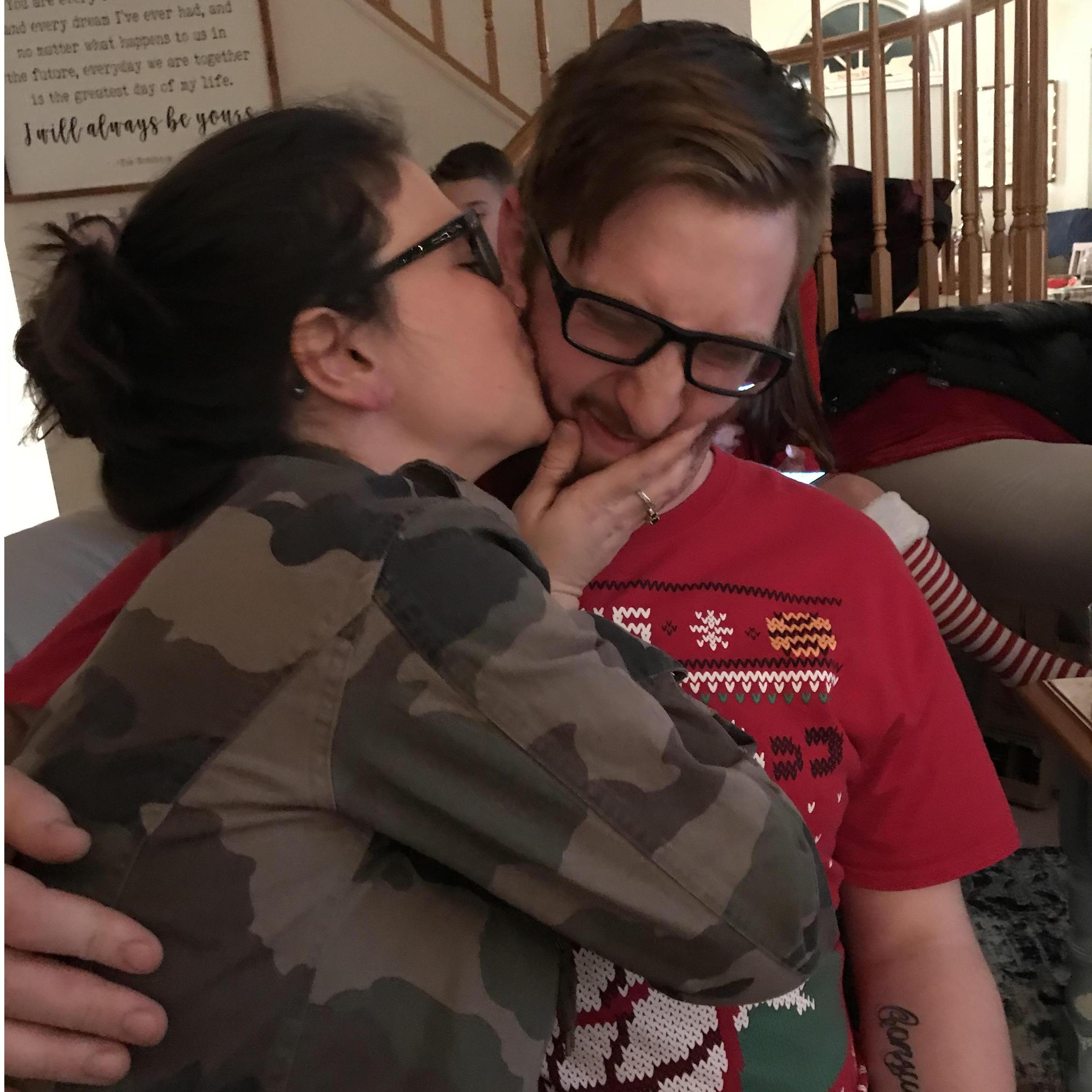 A Christmas kiss