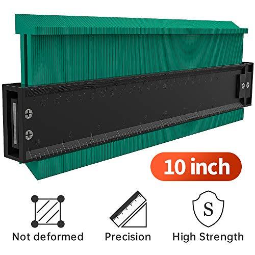 Contour Gauge,10-inch Contour Gauge Duplicator Precisely Copy Irregular Shapes for Perfect Fit and Easy Cutting Easy Outline Gauge Standard Wood Marking Tool (10 inches)