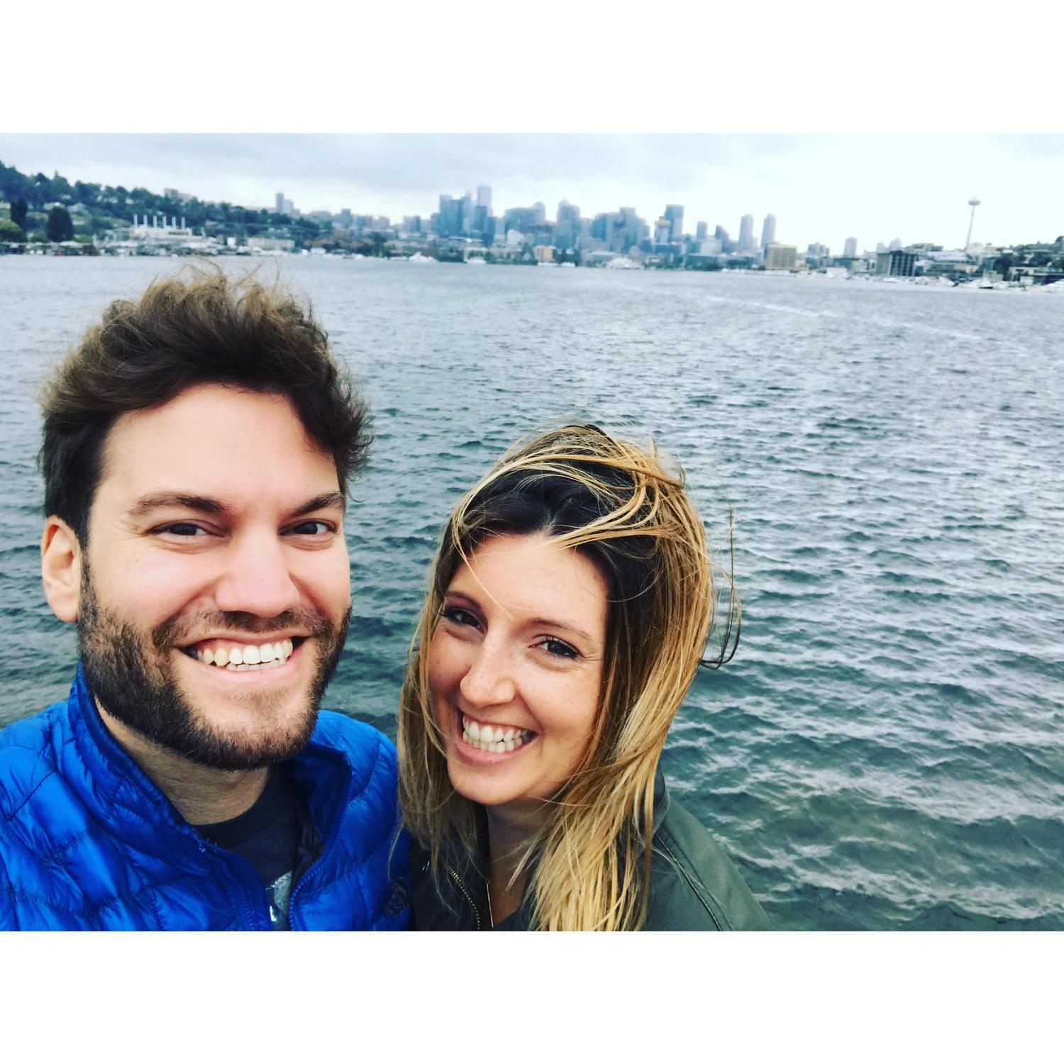 Will's first trip to Seattle. Can you spot the Space Needle?