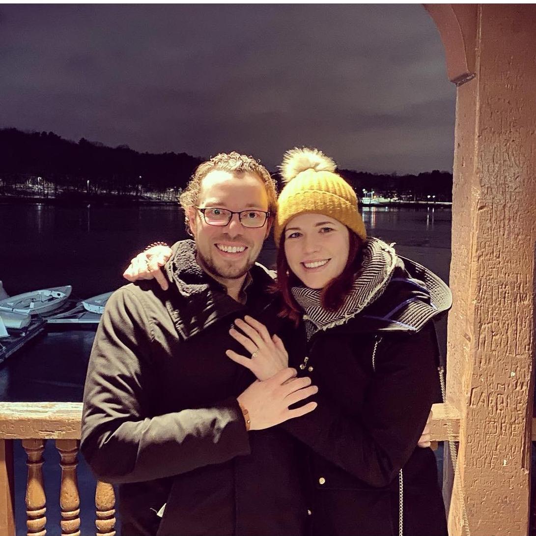 The photo those two teenagers took of us right after Hope said "Yes!"