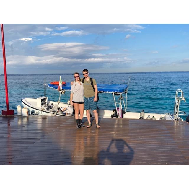 Scuba diving in Cozumel.