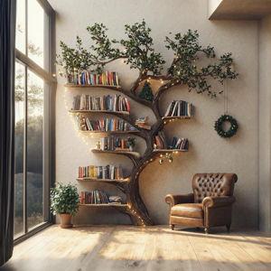 Handmade Tree Bookshelf