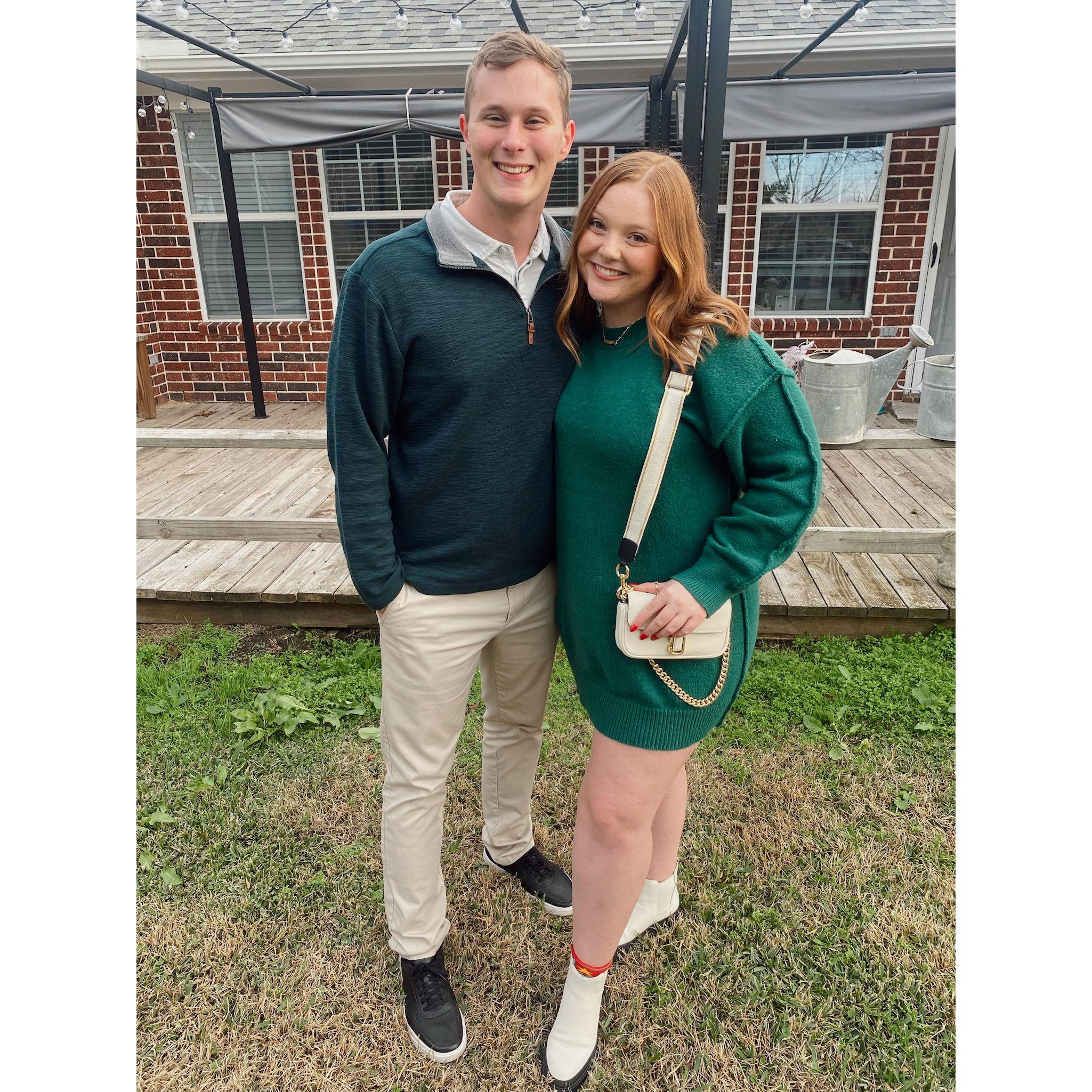 Our first Christmas together.