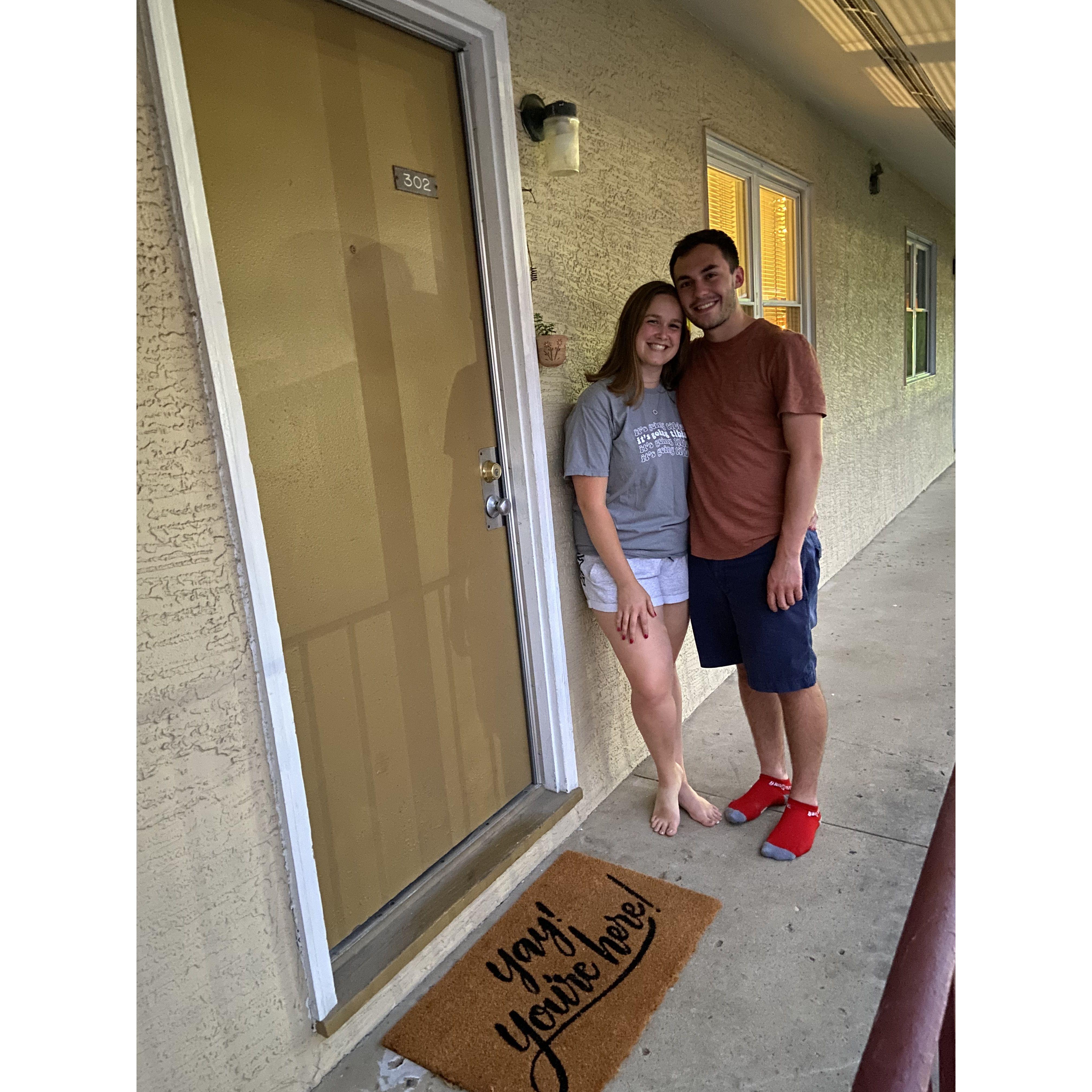 Our first apartment together on West 8th Avenue!