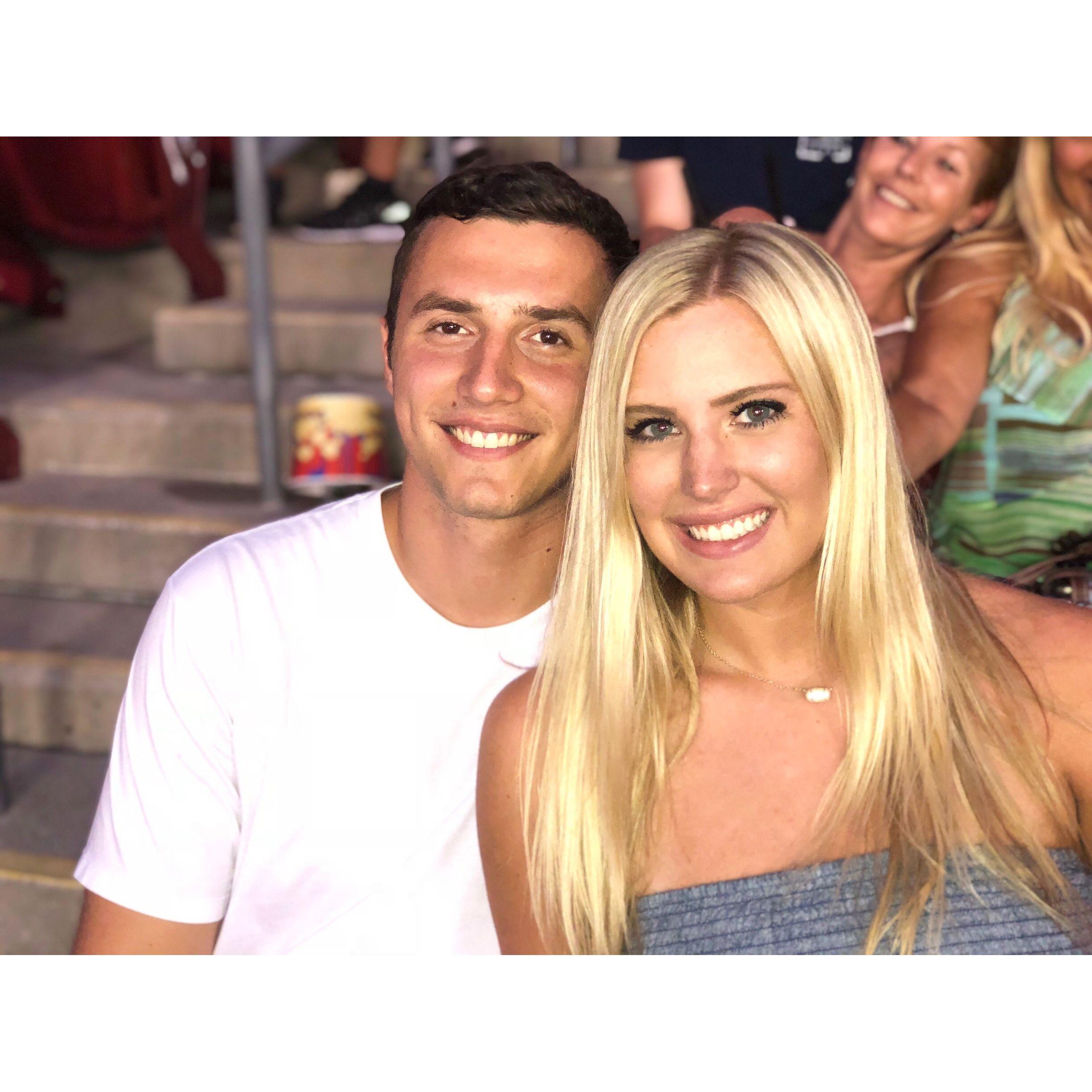June 23, 2018 - Jake's first concert, Luke Bryan! Started officially dating about a week later :)
