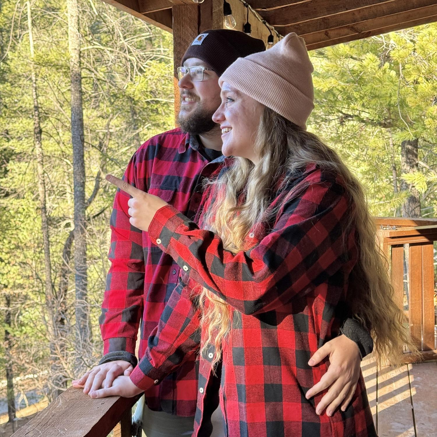 Admiring the sunrise in Cloudcroft NM