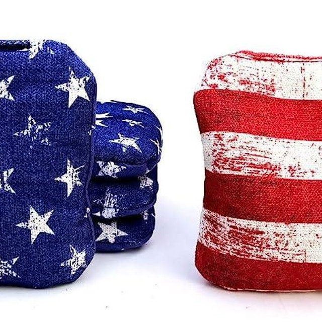 SC Cornhole Games Professional Dual Sided Cornhole Bags- 16 oz 6x6 w/Premium Resin Fill - Official Tournament Slide/Stick Pro Bean Bags - Regulation/Approved