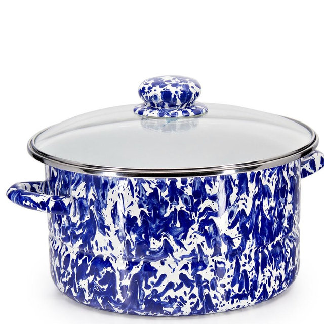 Golden Rabbit Swirl 6 Qt Stock Pot