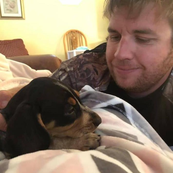 June 2019. We got our first dog together, Allie.