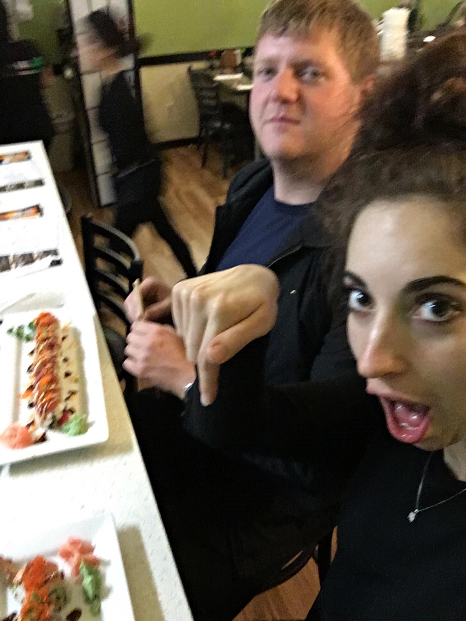 He got me my hearts desire... sushi!
