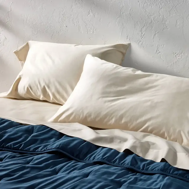 King 600 Thread Count Sateen Pillowcases Natural - Casaluna™