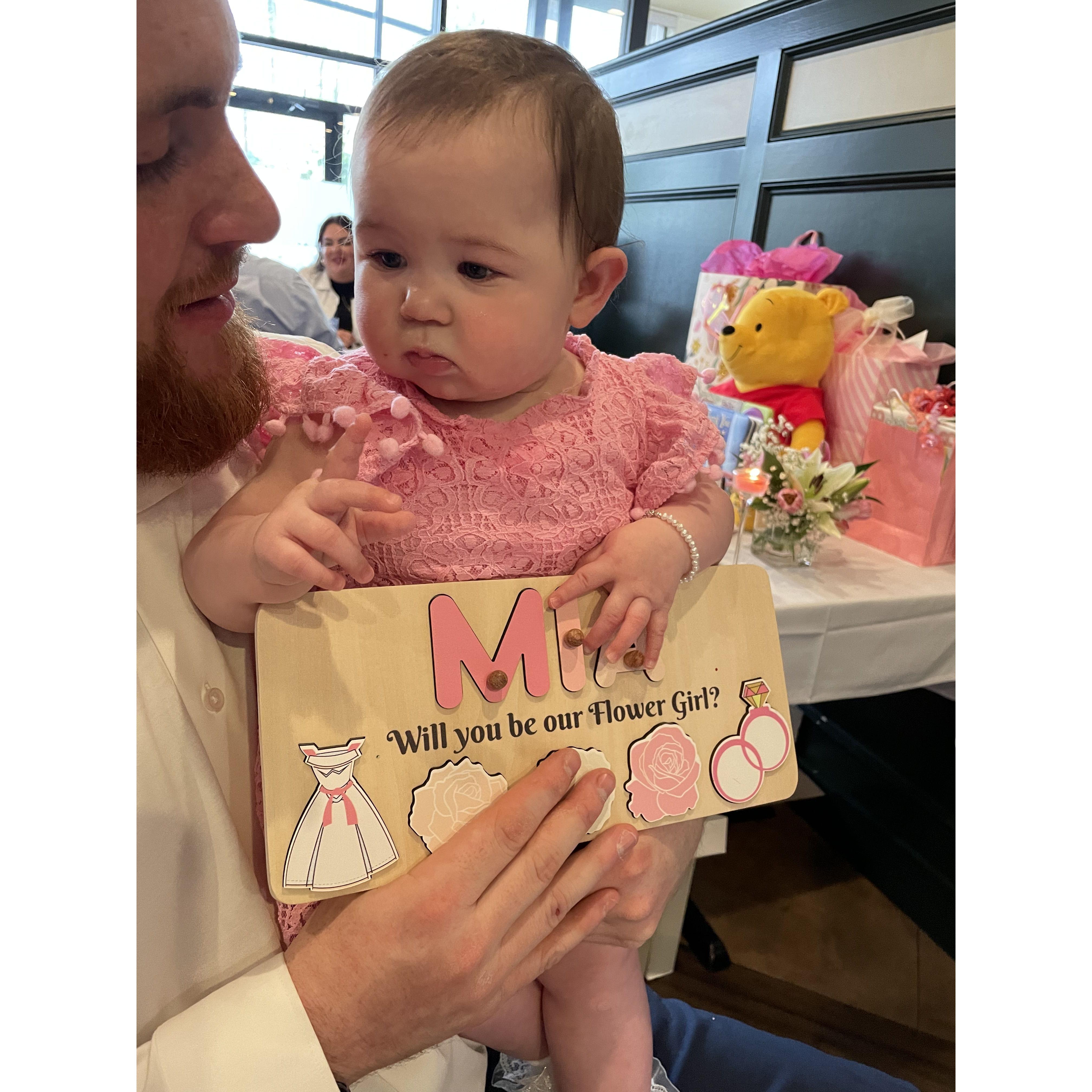 Flower girl secured!