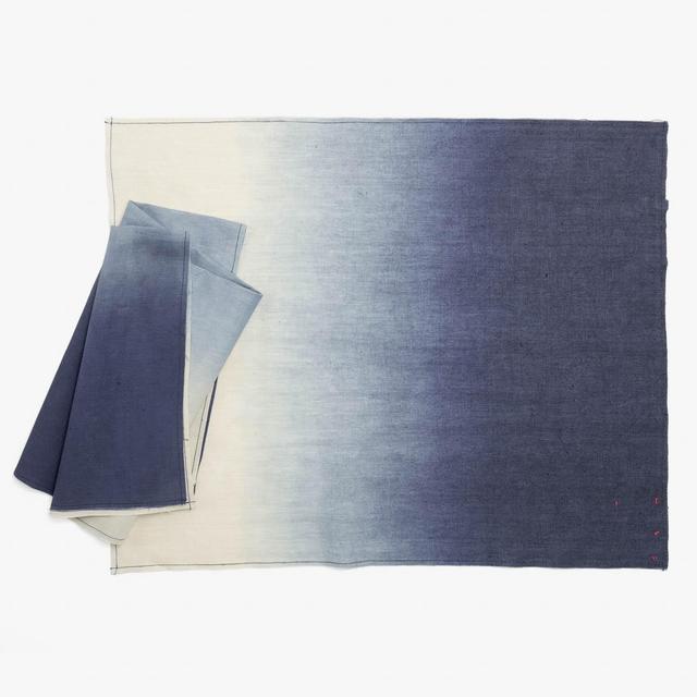 abcdna ombre linen napkin blue