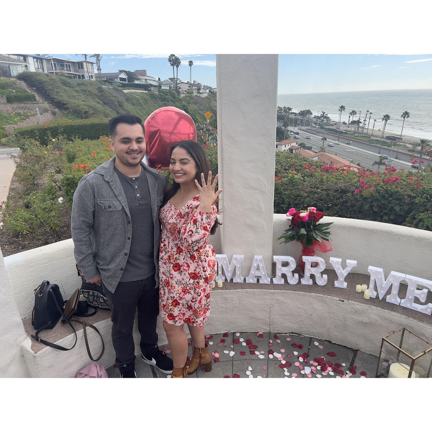 When she said Yes.