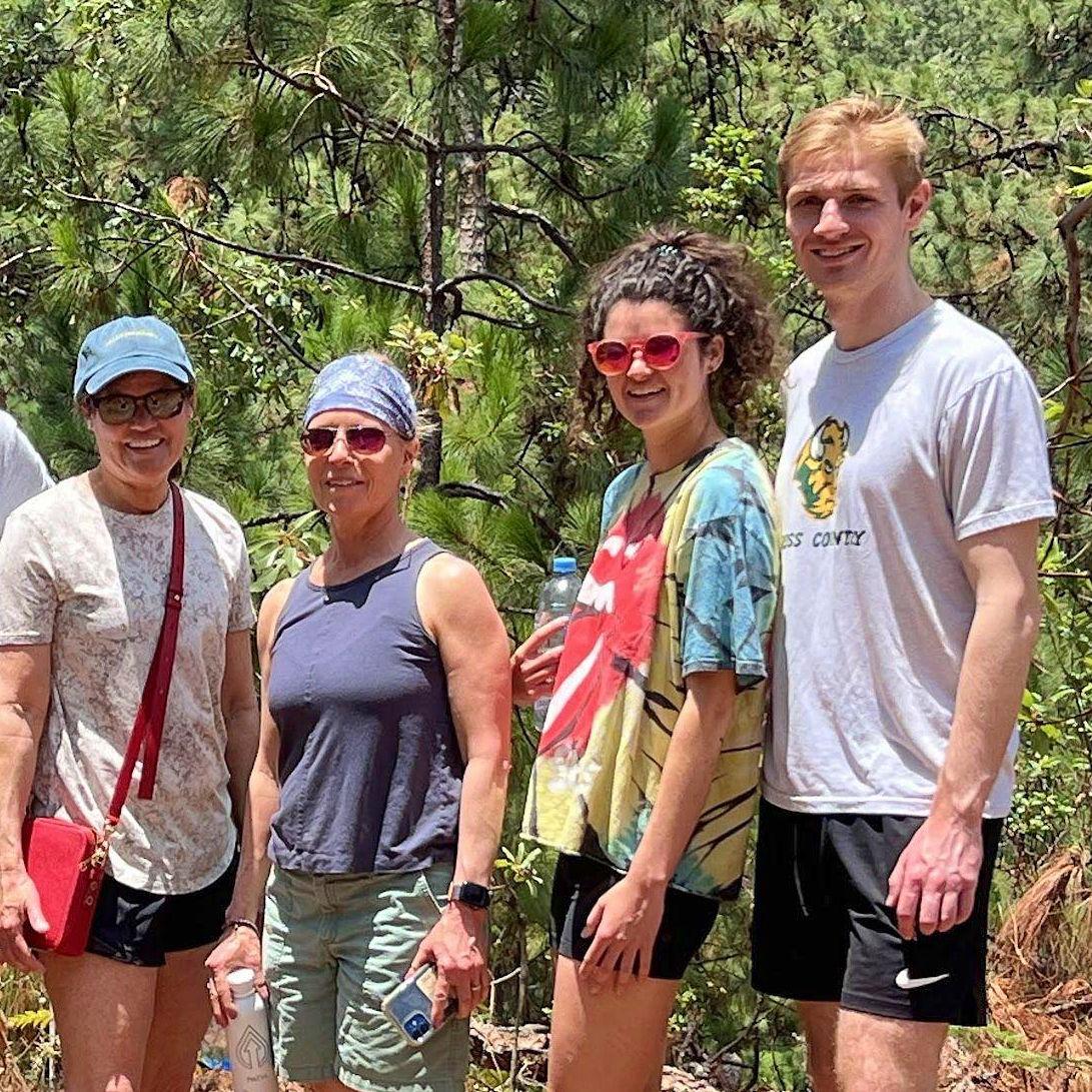 hiking in mexico before michael and steph's wedding