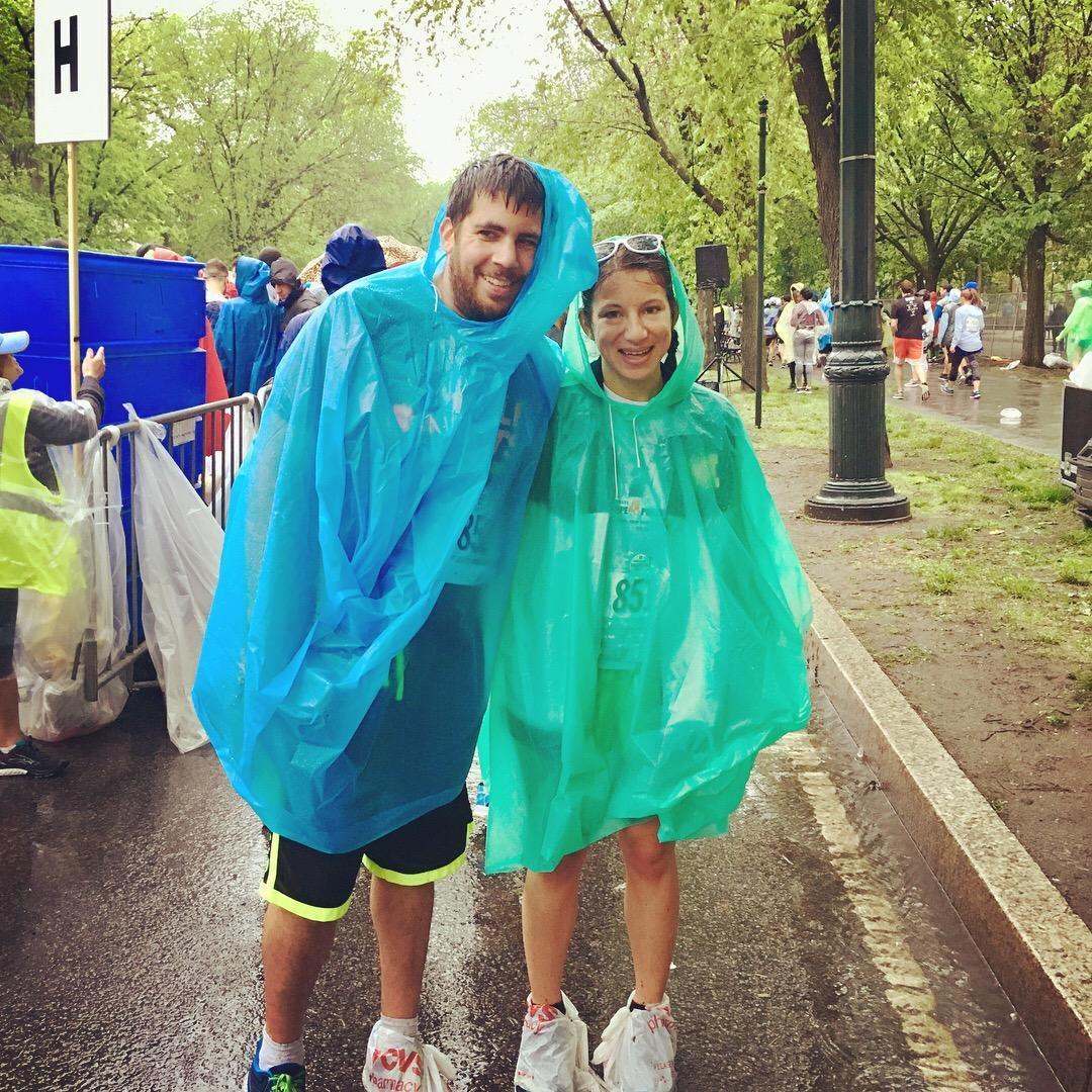 Preparing for 13.1 miles through the rain