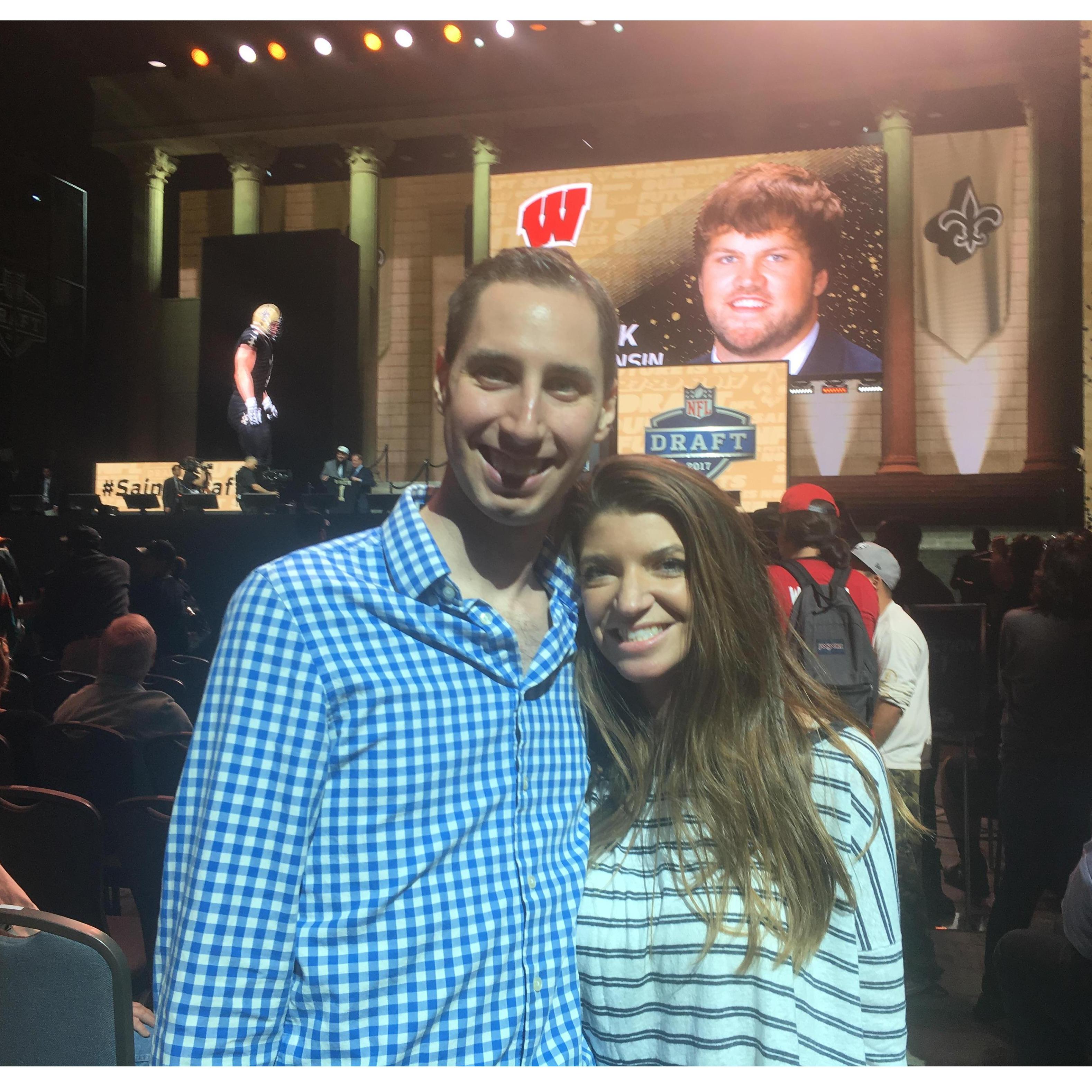 That time we got upfront for the NFL draft :)