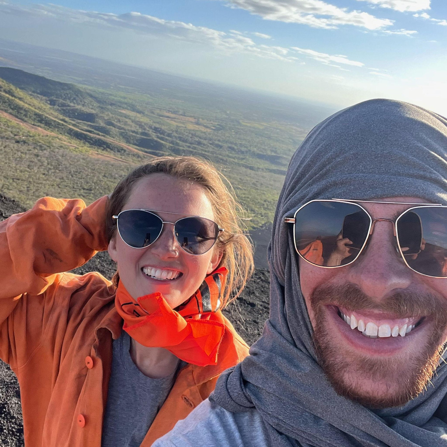 volcano boarding in Nicaragua