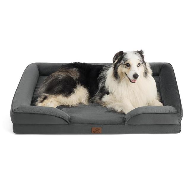 Bedsure Orthopedic Dog Bed for Extra Large Dogs - XL Washable Dog Sofa Bed Large, Supportive Foam Pet Couch Bed with Removable Washable Cover, Waterproof Lining and Nonskid Bottom, Dark Grey