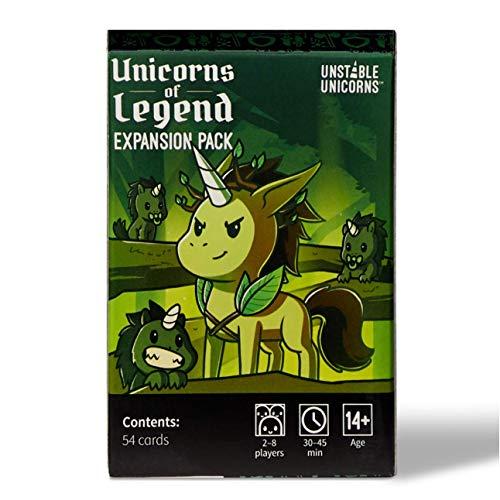 Unstable Unicorns of Legend Expansion Pack - Designed To Be Added To Your Unstable Unicorns Card Game