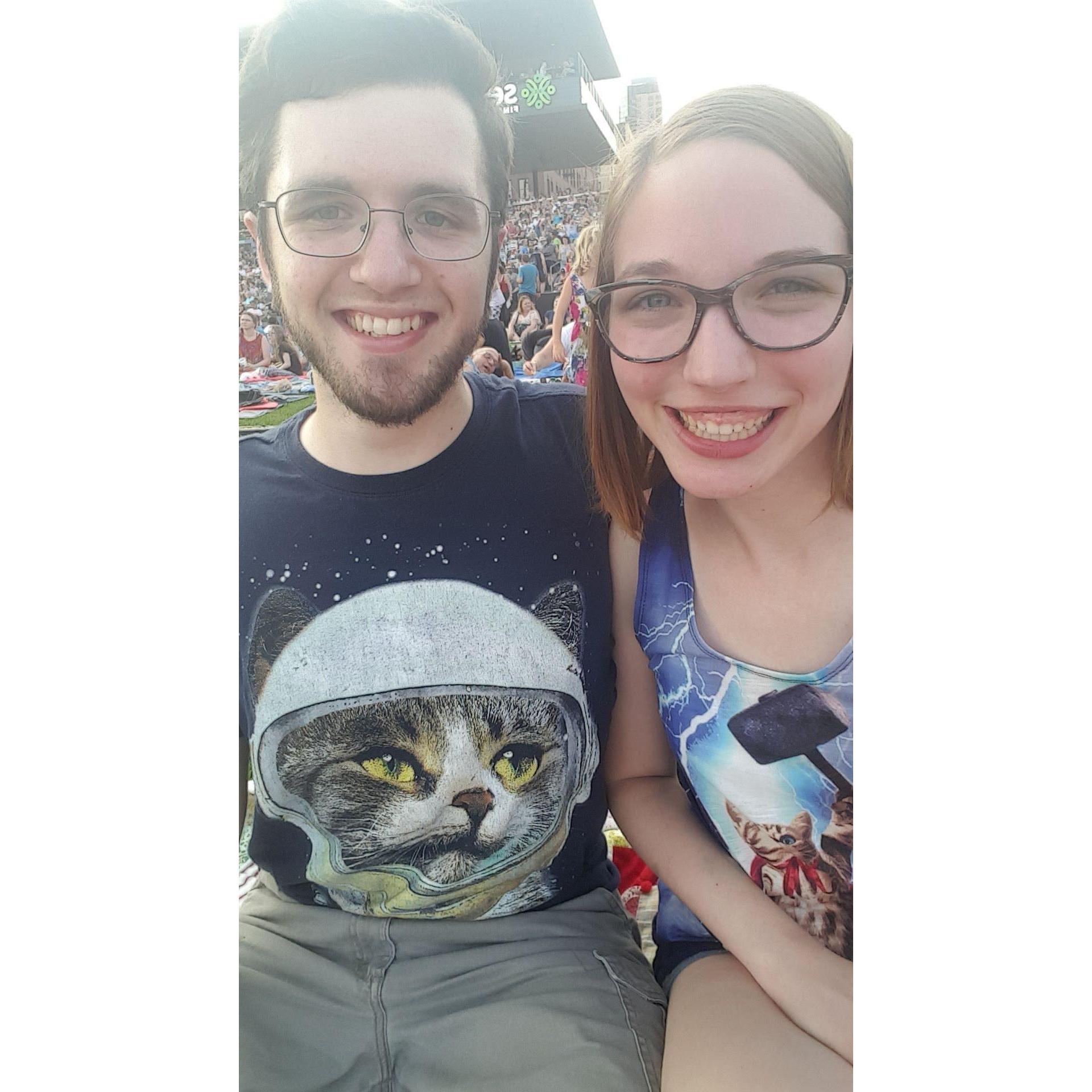 You gotta wear cat shirts at the cat video festival!