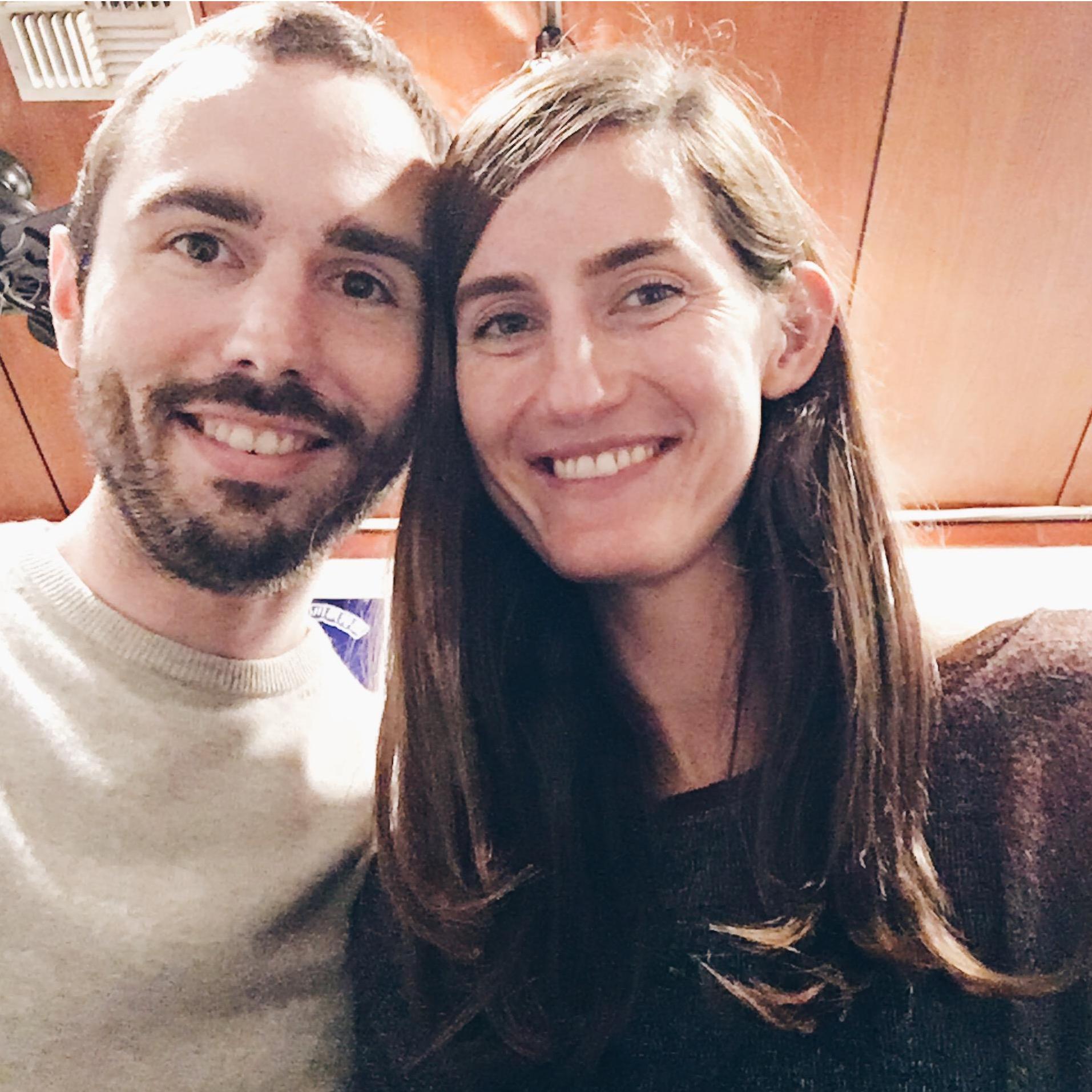 First picture of us ever taken! In a ramen place in Little Tokyo, Spring 2016