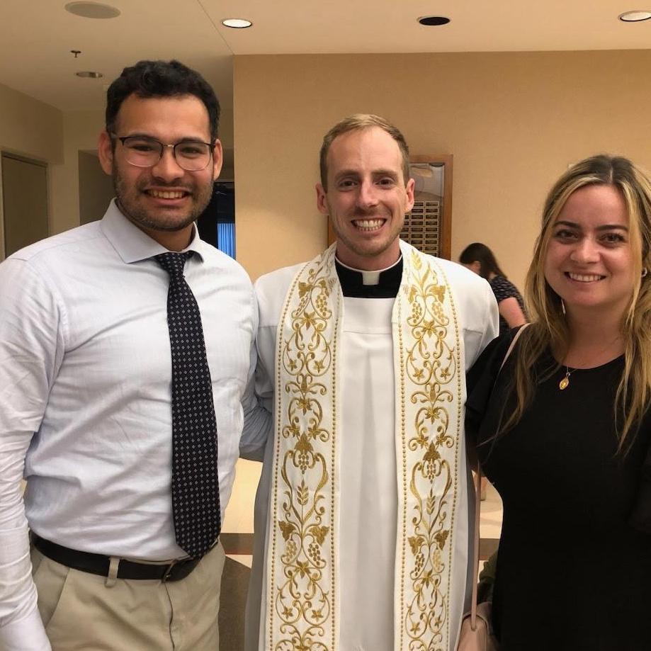 Fr. Allen-Michael, Steven's friend from his time in seminary, who will be celebrating our Mass