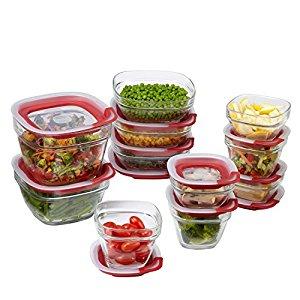 Rubbermaid Easy Find Lids 22-Piece Glass Food Storage Container Set