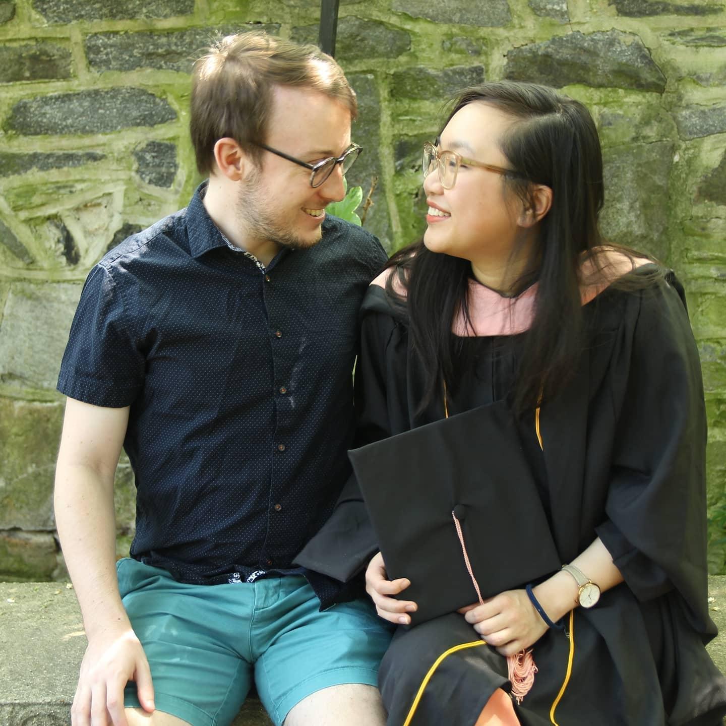 In May 2021, Nhi got her master's degree from Johns Hopkins School of Public Health - and Nathan got his honorary degree for being the best partner! (Baltimore, Maryland)