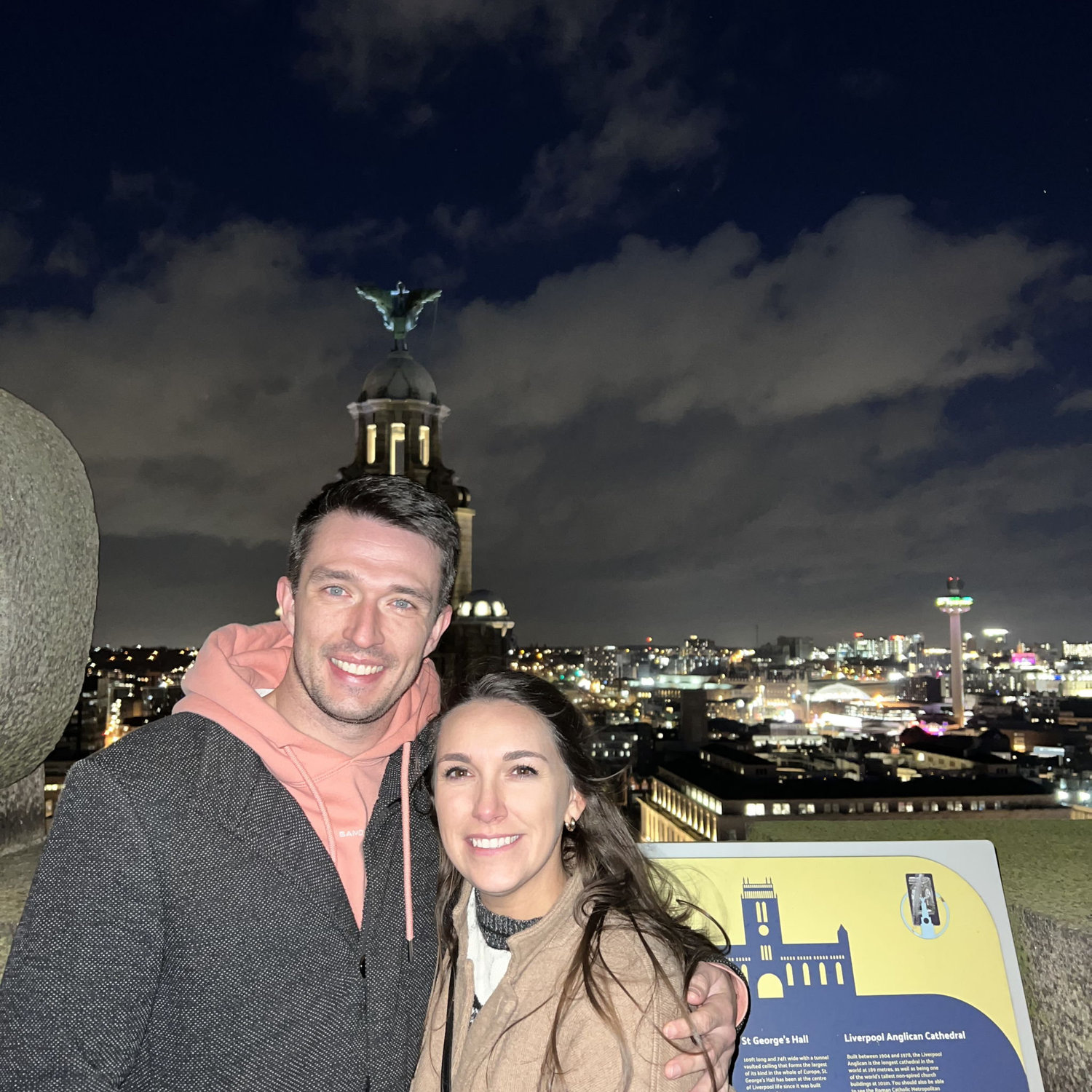 Top of the Liver building in Liverpool
