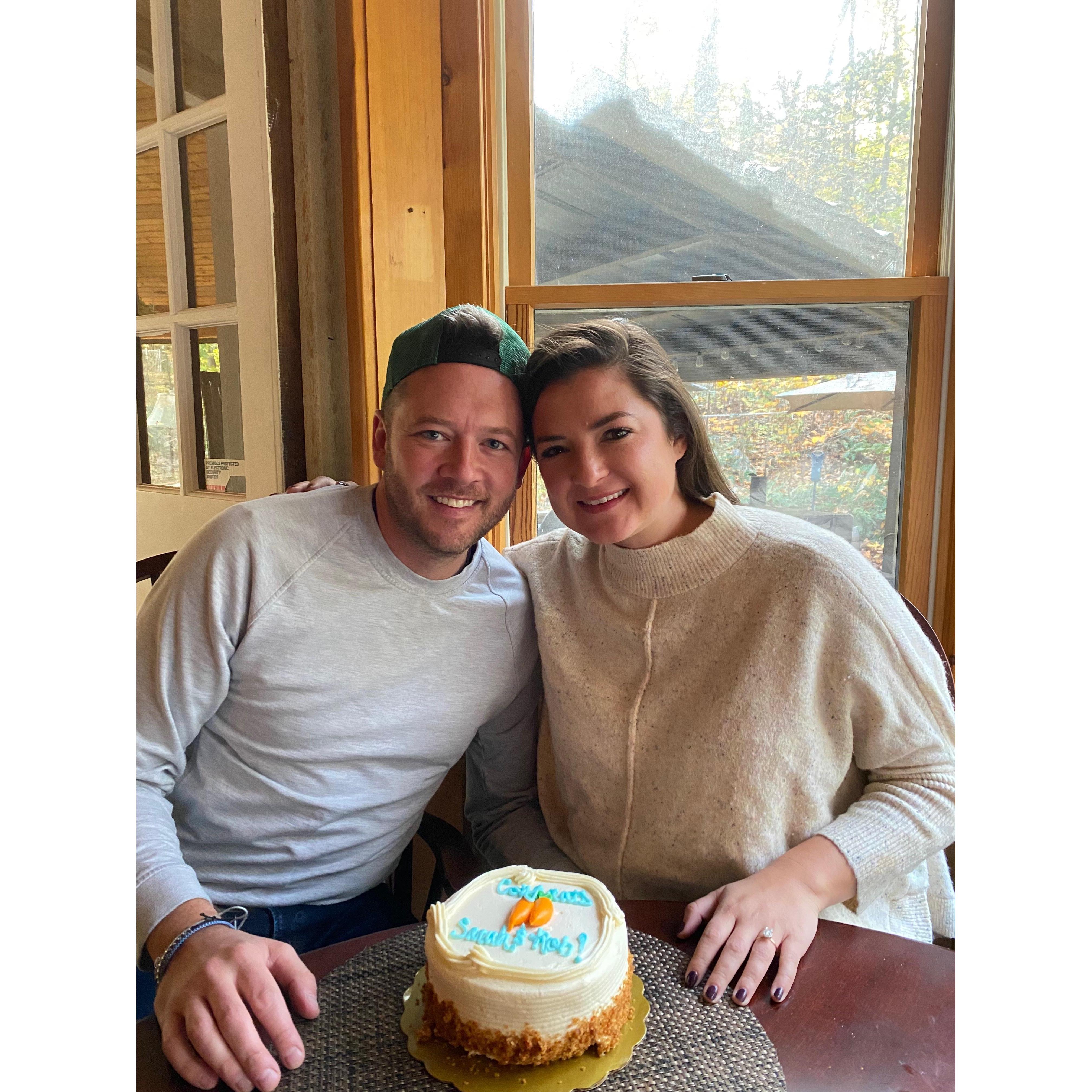 Celebrating being engaged!