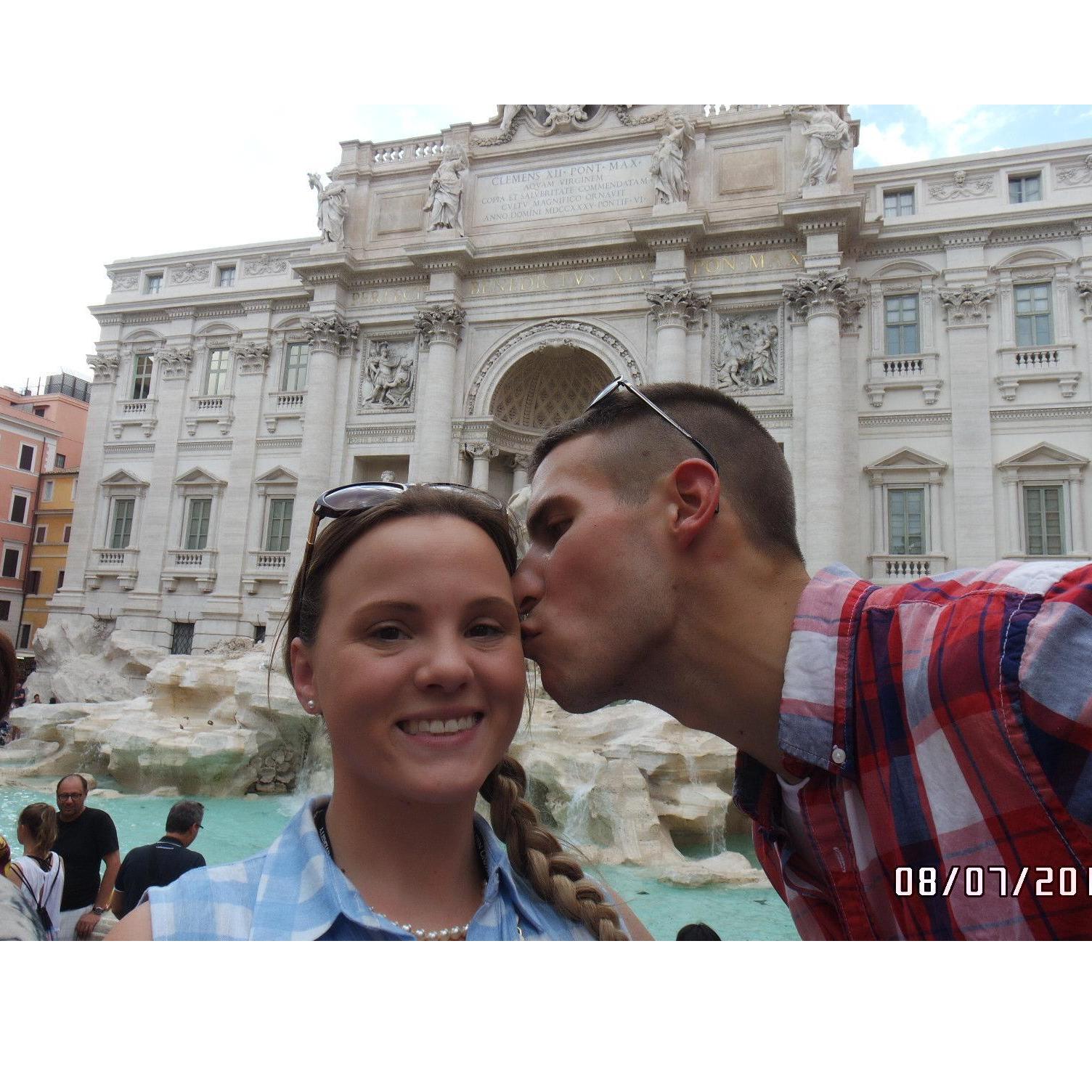 Trevi Fountain.