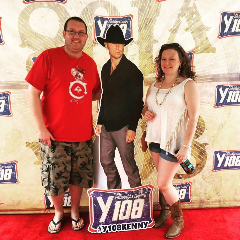 Kenny Chesney Concert for Our Anniversary in 2016. Kenny Chesney was our first concert together when he played a free concert in Key West.