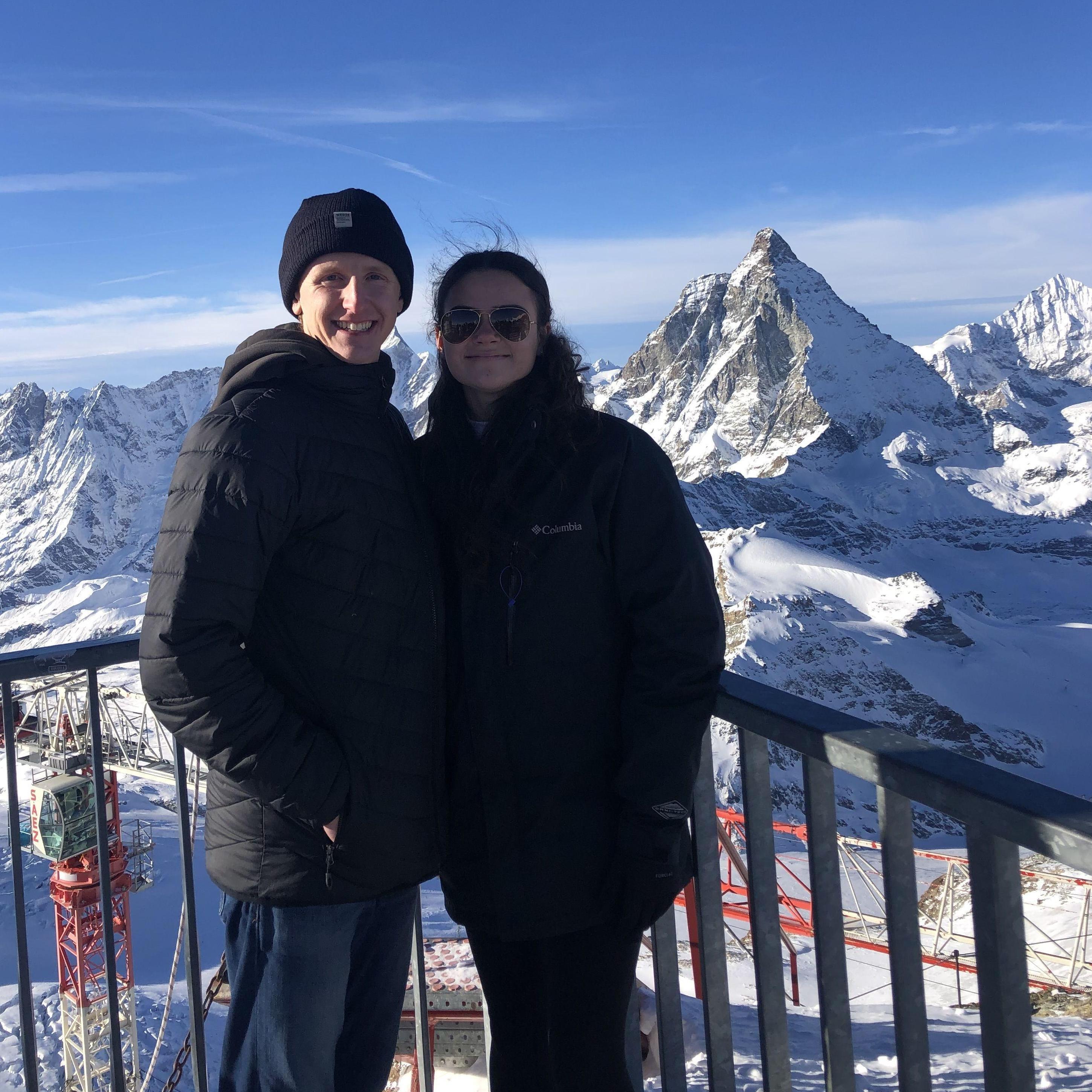Switzerland!! We were on top of the highest mountain station in Europe.