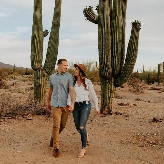 Tucson, Arizona | Engagement photos at Saguaro National Park