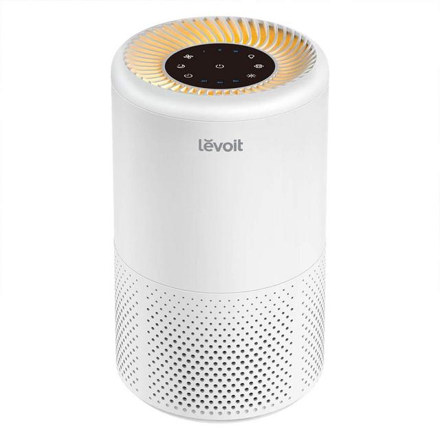 LEVOIT Air Purifiers for Home Allergies and Pets Hair, H13 True HEPA Filter, Quiet Filtration System in Bedroom, Removes Wildfire Smoke Odor Dust Mold, Night Light Timer, Vista 200 , White