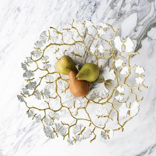 Butterfly Ginkgo Gold Centerpiece Platter