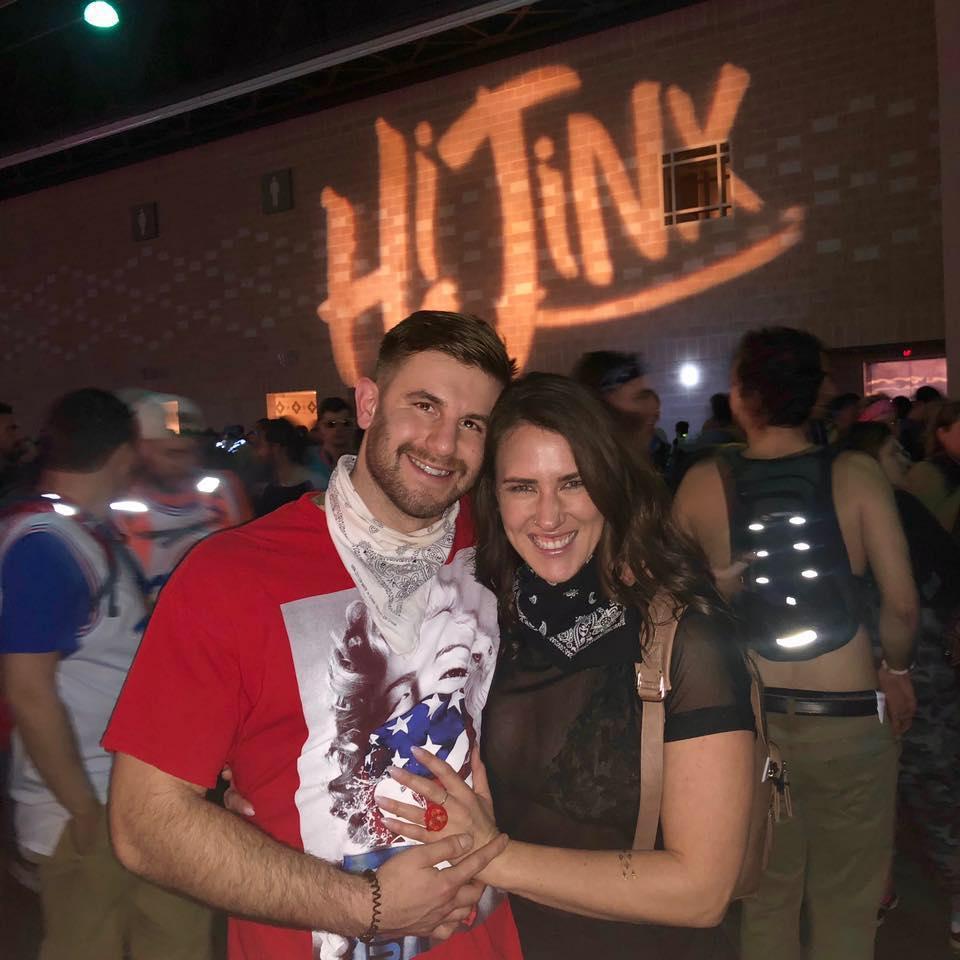 When he asked, and she said yes. 
How could a girl say no to a candy ring-pop as a proposal?