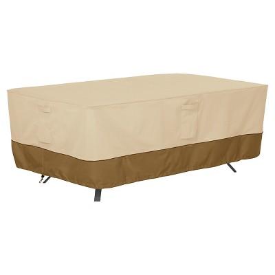 Veranda Rectangular/Oval Patio Table Cover X-Large - Light Pebble - Classic Accessories