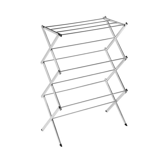 Honey Can Do Commercial Chrome Accordion Drying Rack