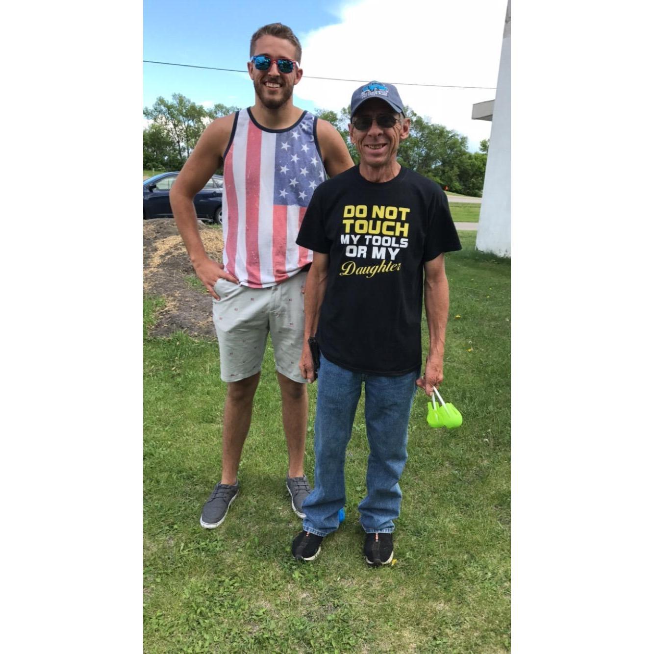 Jake meeting Katy's Dad for the first time.