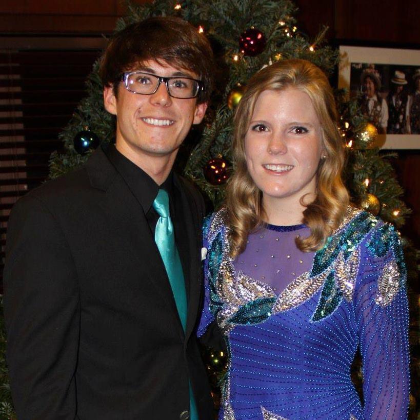 At TH Formal (band formal) in college