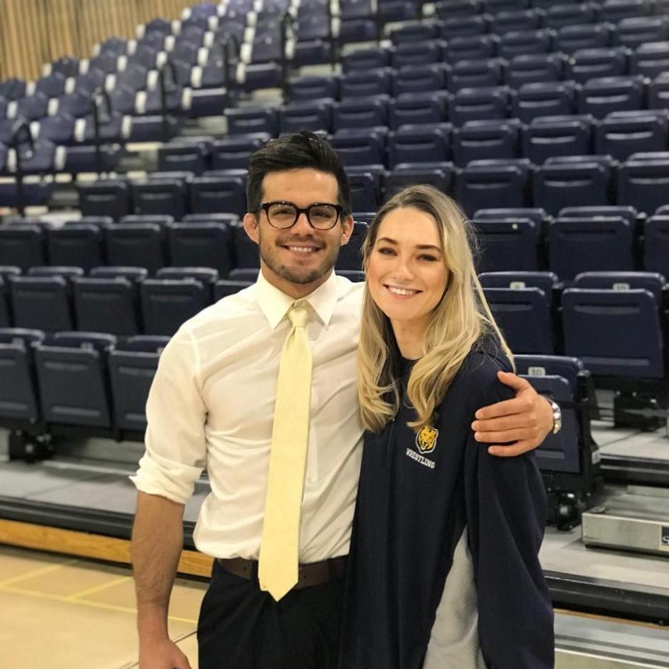 Post wrestling pic with Coach!