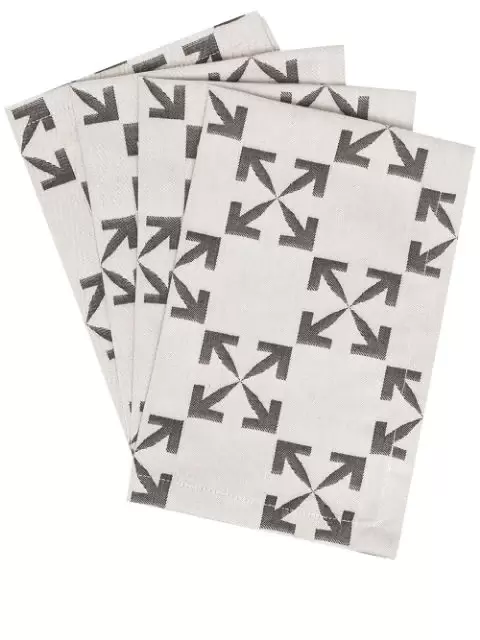 Off-White Arrows pattern table mat set