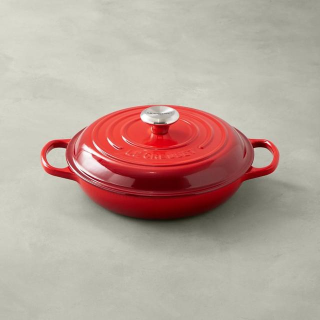 Le Creuset Signature Cast-Iron Braiser, 2 1/4-Qt., Red