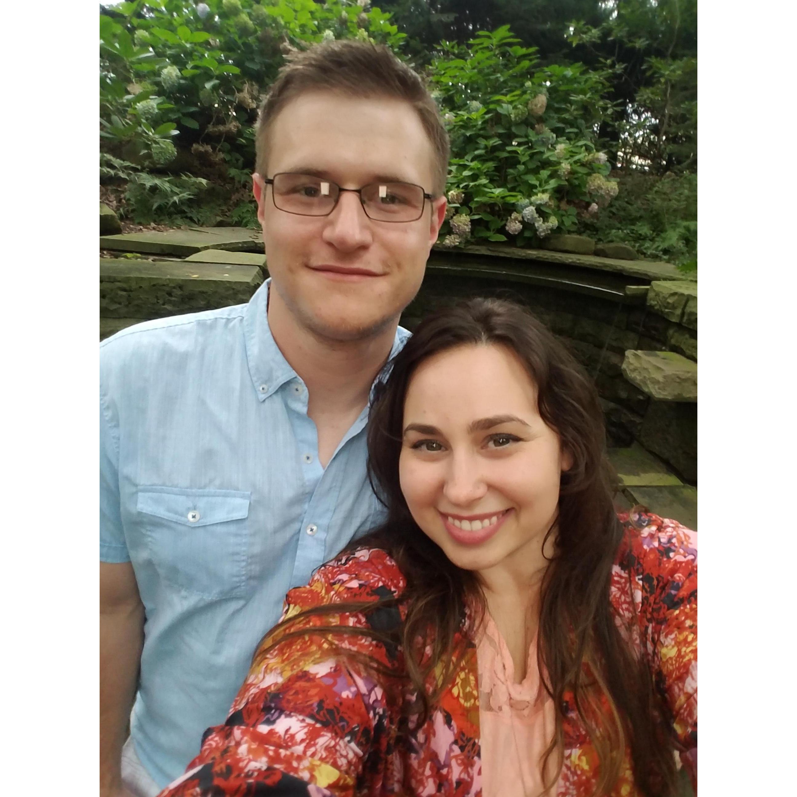 a fun date night in 2018 at the Cleveland Botanical Gardens